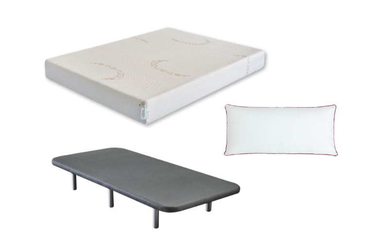 Pack de somier y colchón con diferentes combinaciones al mejor precio. 105  x 190 cm — Solsona Descanso
