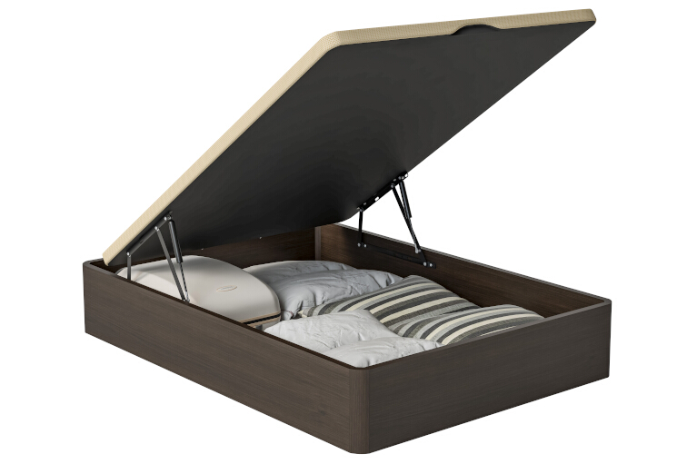 Canapé abatible, gran capacidad y alta durabilidad, blanco, 140x200 Storage  bed