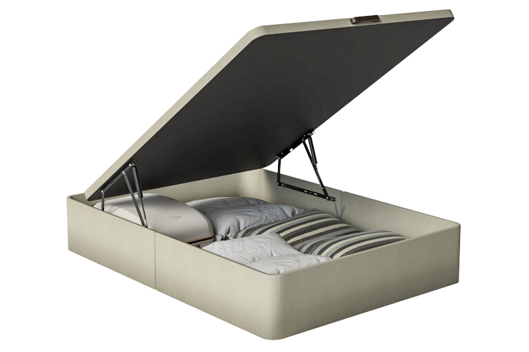 Canapé abatible, gran capacidad y alta durabilidad, cerezo, 135x200 Storage  bed